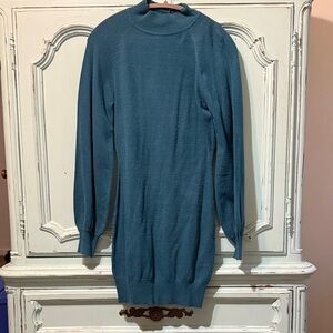 Women's Teal Sweater Dress